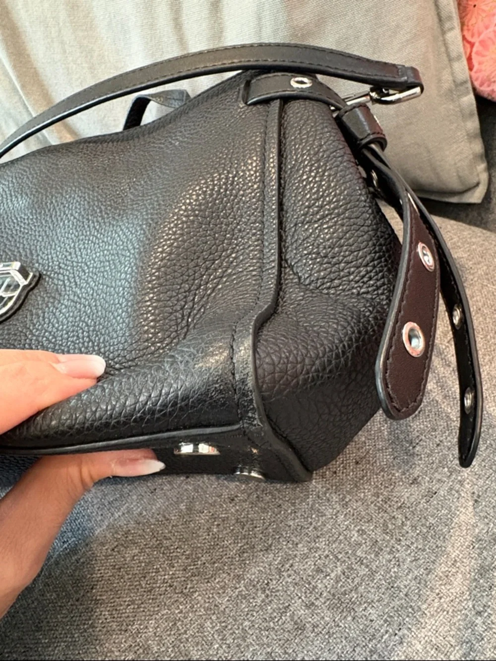 🖤 Michael Kors Black Studded Leather Bristol Satchel 🖤 - Picture 13 of 16